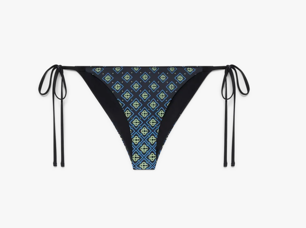 WOMEN - Degrade Monogram Bikini Bottom Black/Multi - Casa Blanca