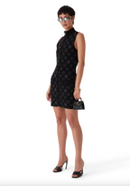 WOMEN - DRESS MONOGRAM JACQUARD Black - Casa Blanca