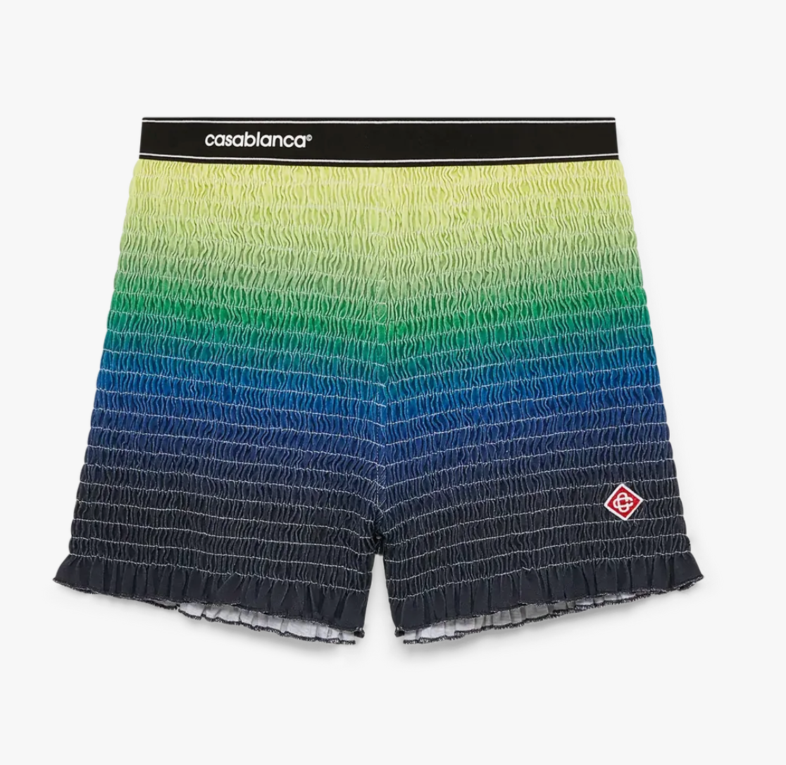 WOMEN-Gradient Shorts-CASA BLANCA
