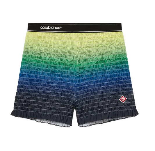 WOMEN-Gradient Shorts-CASA BLANCA