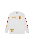 MEN - LONGSLEEVE TS MULTI GRAPHIC WHITE/RED - BBC
