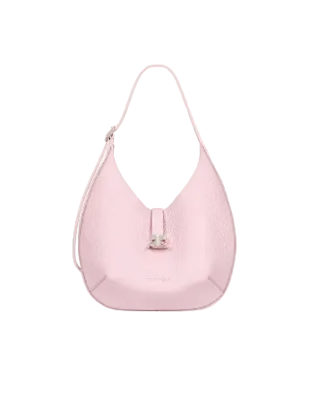 WOMEN - PETIT SAC ROSE HOBO EN CUIR GRAINÉ - Courrèges