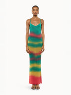WOMEN - KNIT DRESS MULTI COLORS - Laneus
