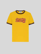 WOMEN - T-SHIRT YELLOW WITH PATCH - Laneus