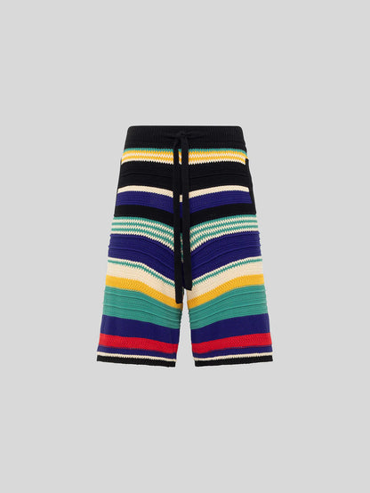 MEN - Knit Short Black Multi - Laneus