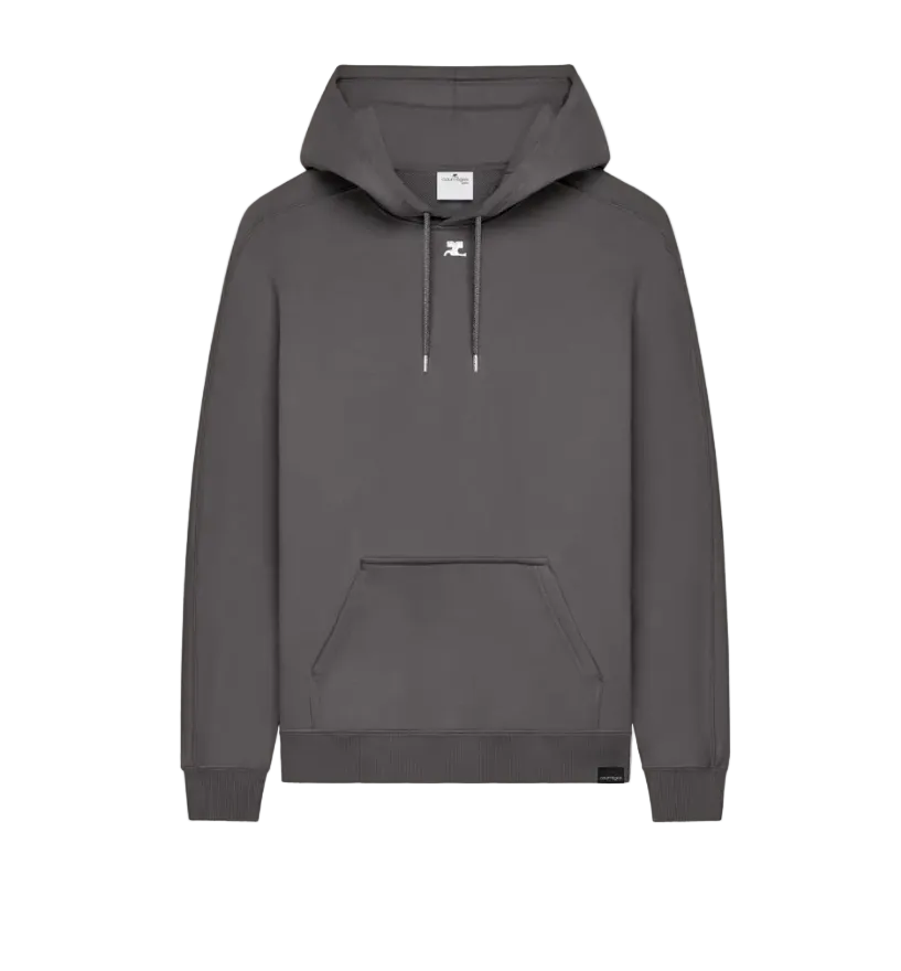 UNISEX SWEAT À CAPUCHE OVERSIZE CARBONE - Courrèges