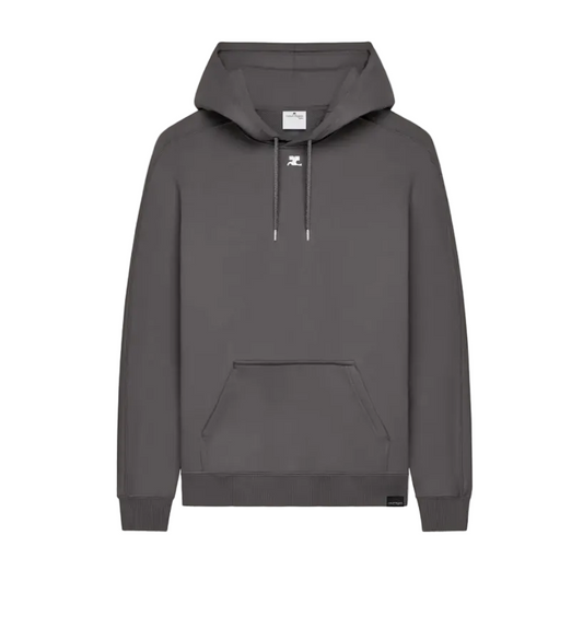 UNISEX SWEAT À CAPUCHE OVERSIZE CARBONE - Courrèges