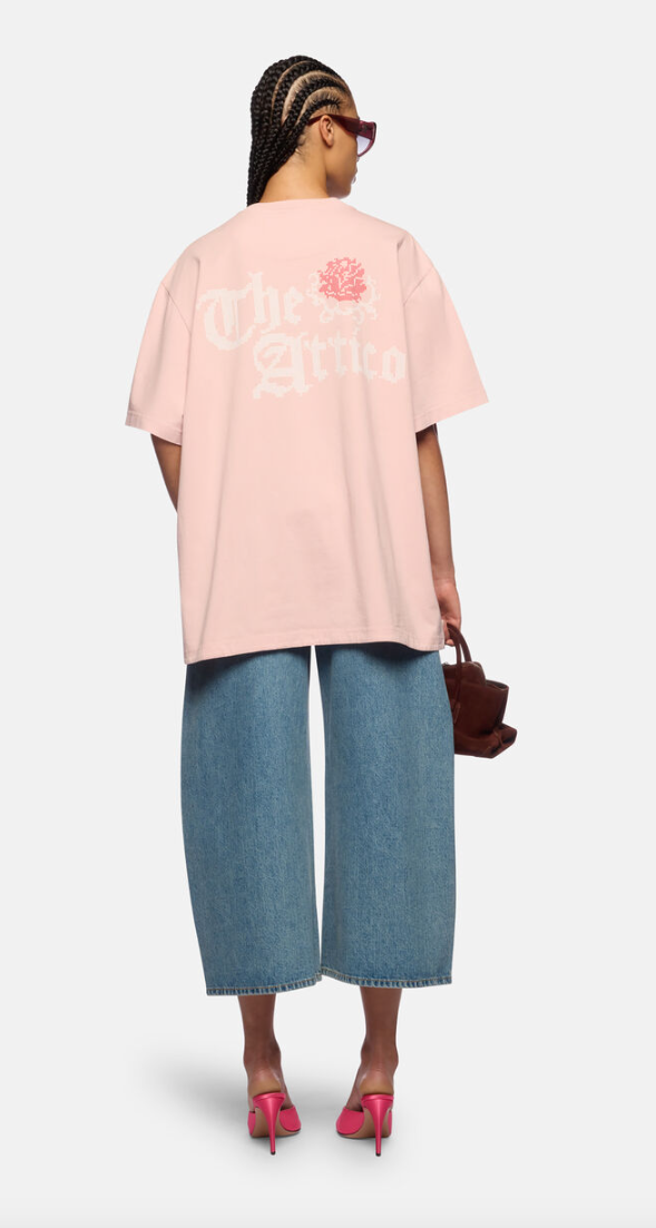 WOMEN - PINK T-SHIRT LOGO - The Attico