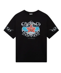 MEN - BLADES PRINTED OVERSIZED T-SHIRT Black - Casa Blanca