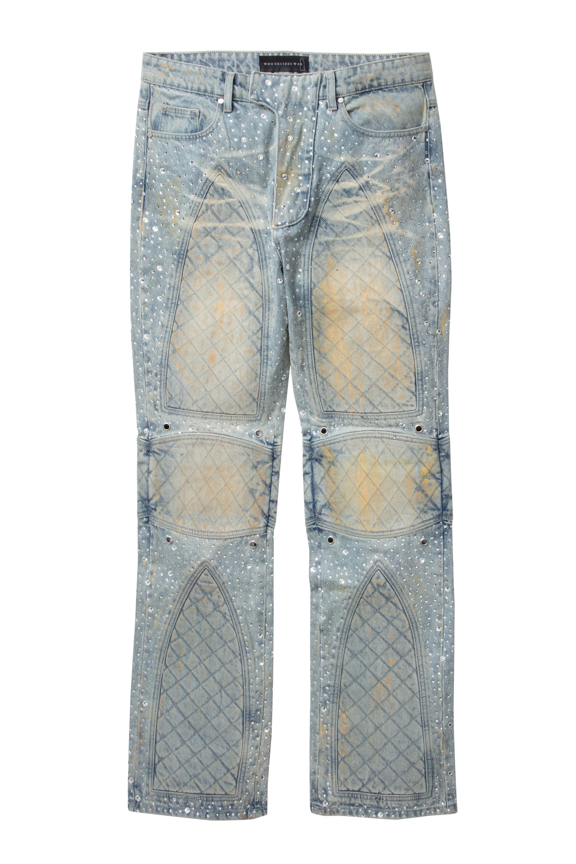 MEN - JEANS STUDDED MOTO DENIM - WDW