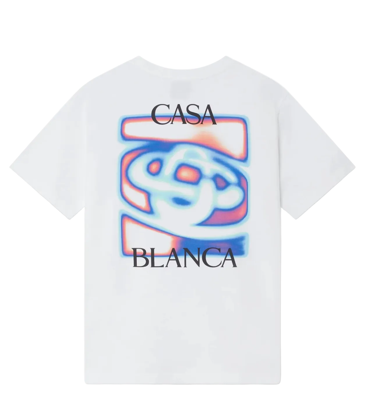 MEN-Heat Map Logo Short Sleeve T‑Shirt-CASA BLANCA