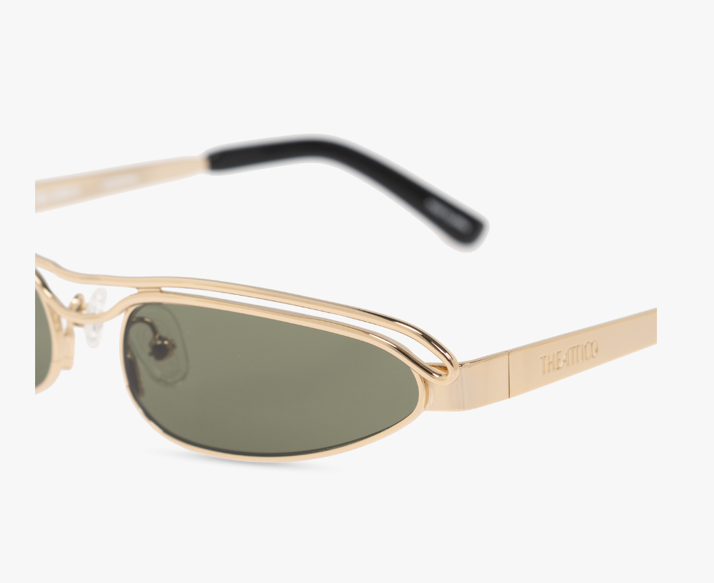 WOMEN - YELLOW GOLD SUNGLASSES - The Attico