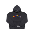 RAINBOW HOODIE BLACK - Le Corner Saint Barth