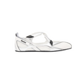 WOMEN - BALLERINE FLAT SILVER FLOOR 001 - The Attico
