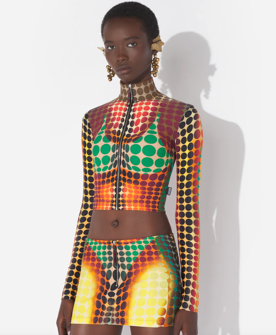 WOMEN - RE-EDITION THE BROWN DOTS TOP - JPG