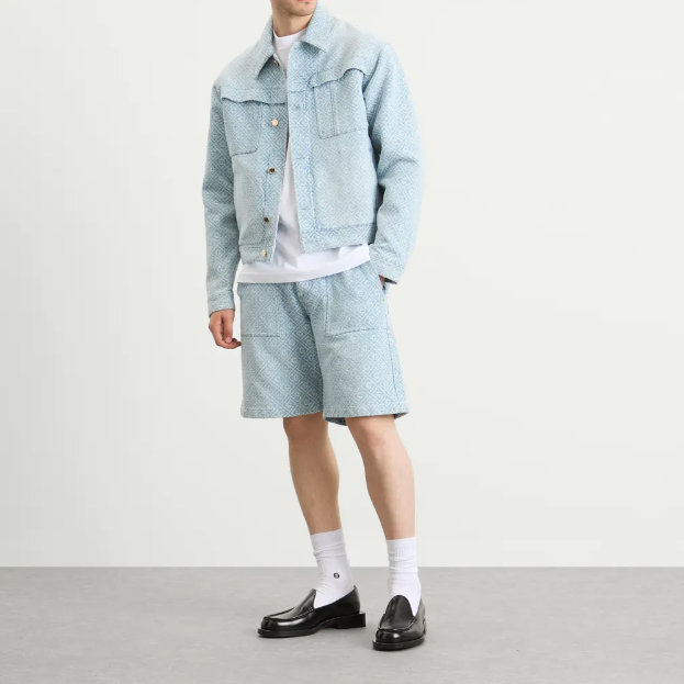 MEN - DENIM SHORT RELAXED MONOGRAM - Casa Blanca