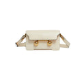 Mini Bag Trunkaroo Marni Cream Leather Silver