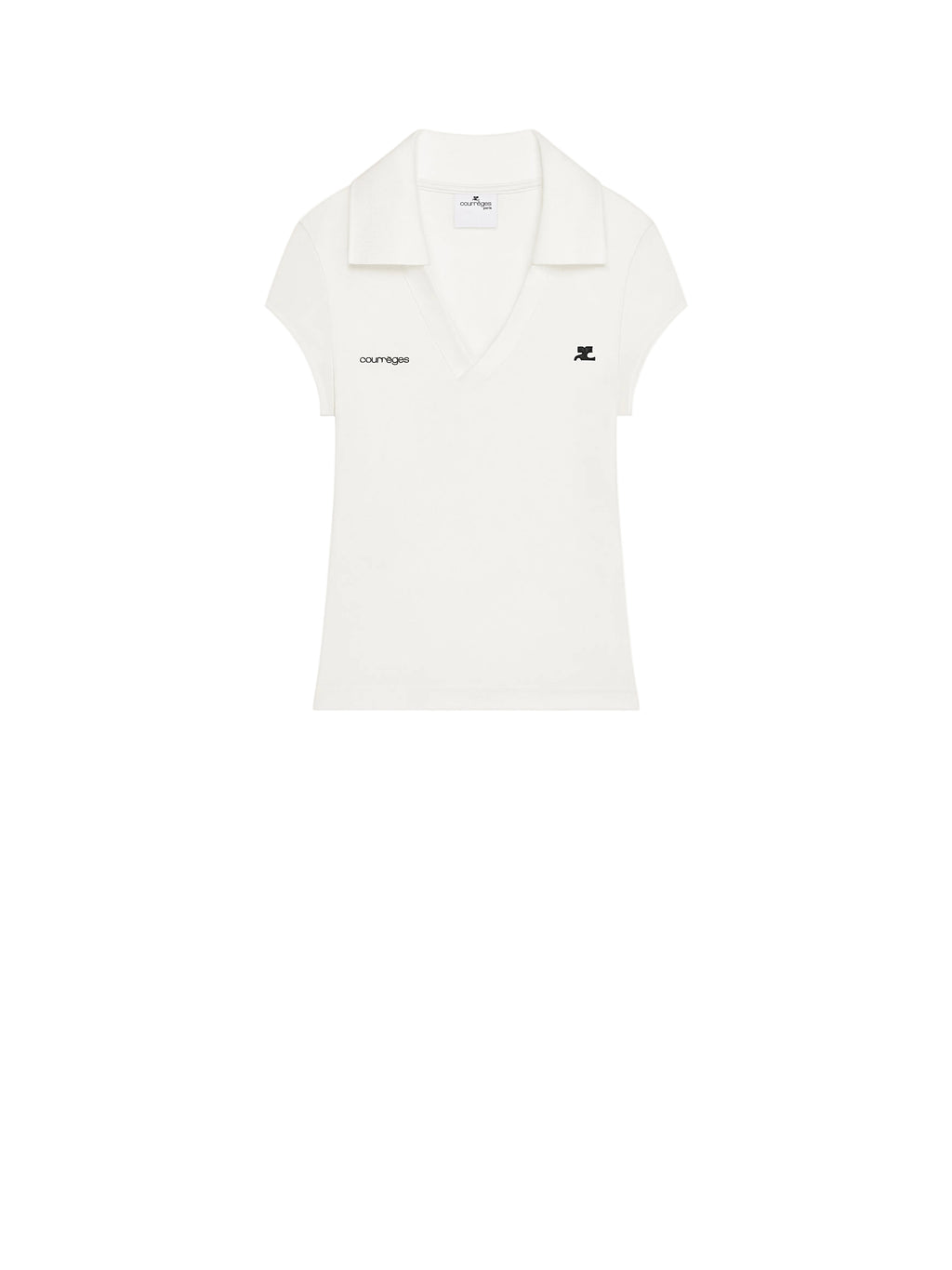 WOMEN - SPORT CROPPED POLO WHITE - Courrèges