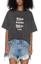 WOMEN - TBS BLEACH TEE SMOKE - Ksubi