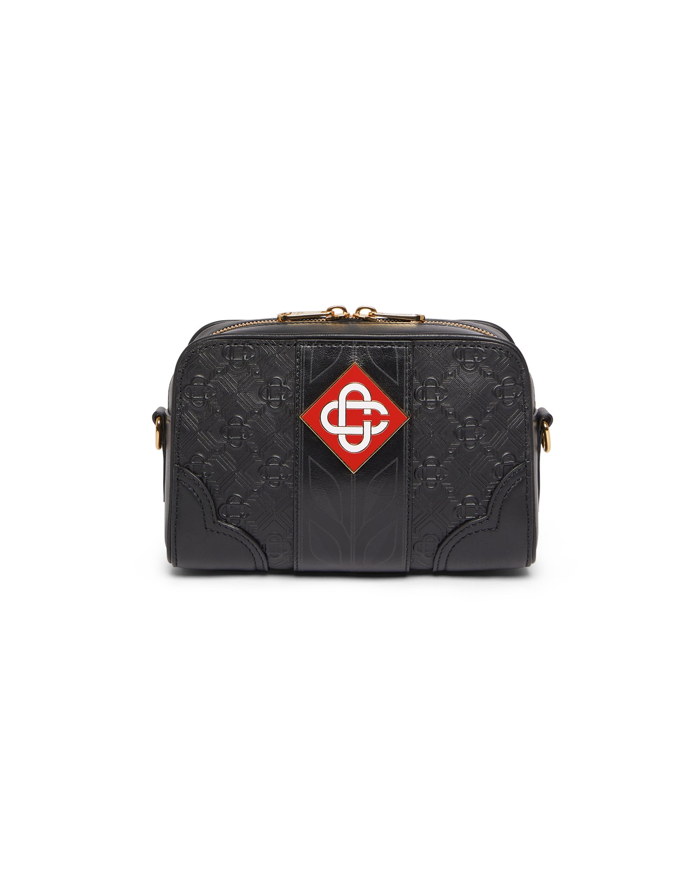 SAC À BANDOULIÈRE NOIR À MONOGRAMME - Casa Blanca