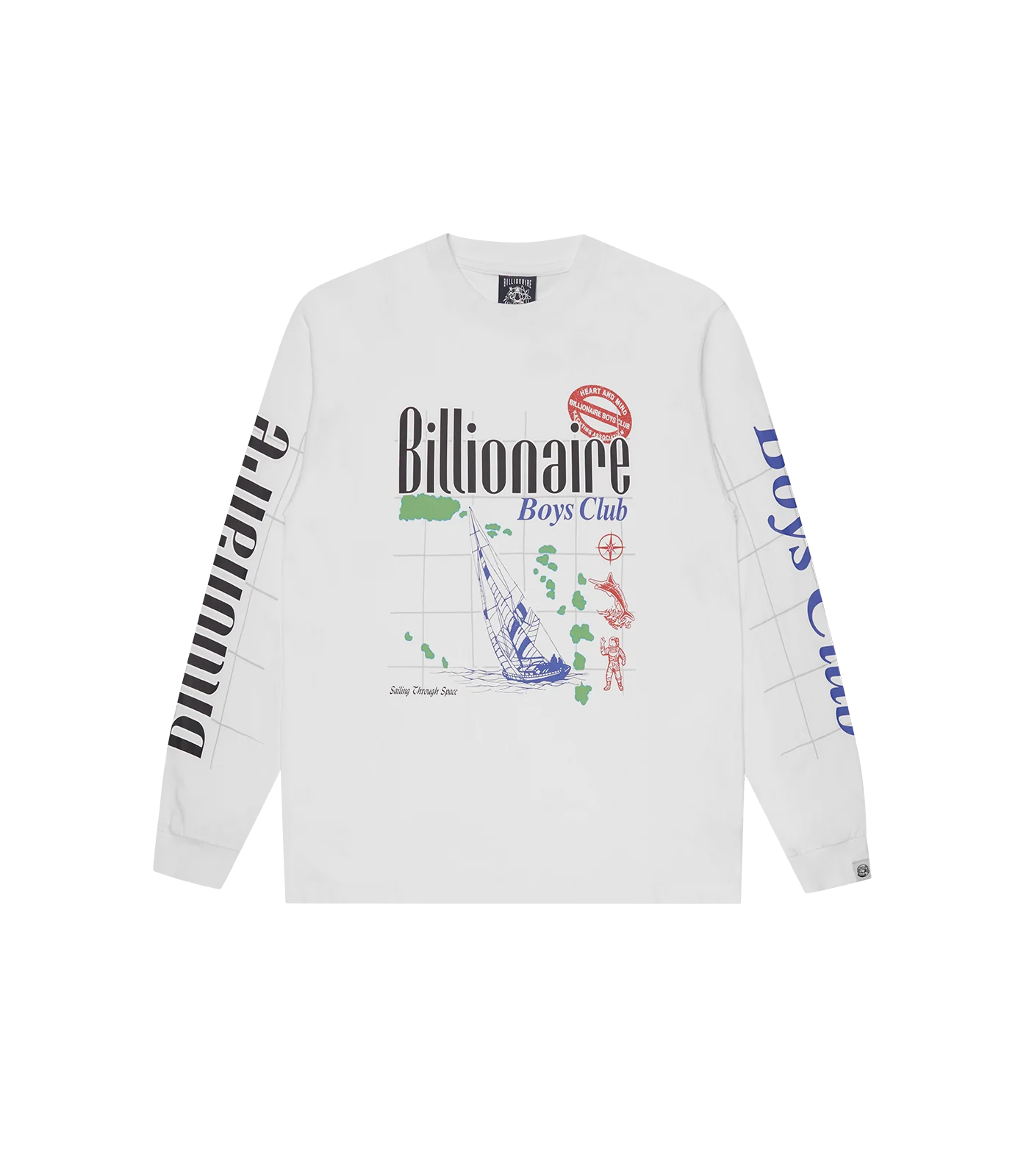 MEN - YACHTING LS T-SHIRT WHITE - BBC