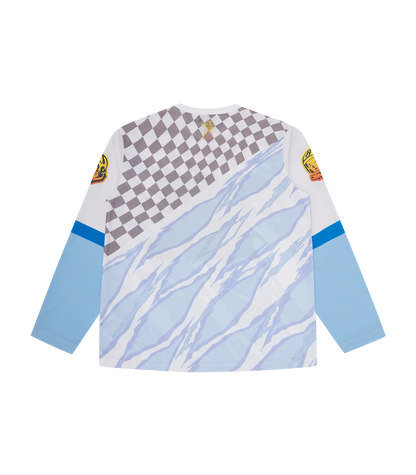 MEN - SPEED RIPPER LS SPORT TOP WHITE/BLUE - BBC