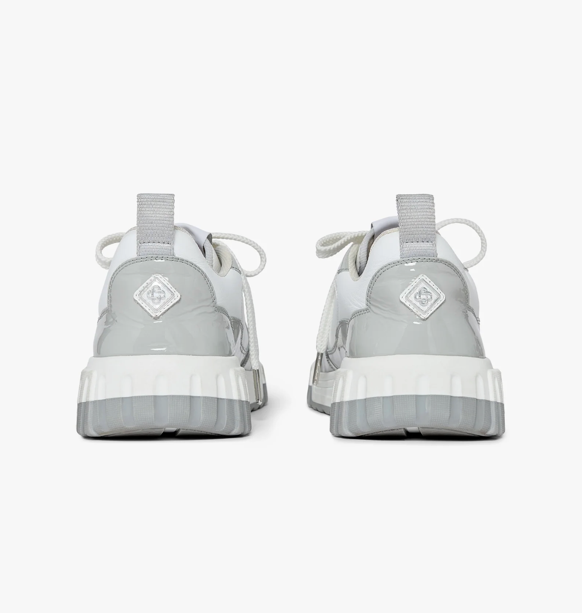 SHOE - Men's Court Silver Sneakers - Casa Blanca