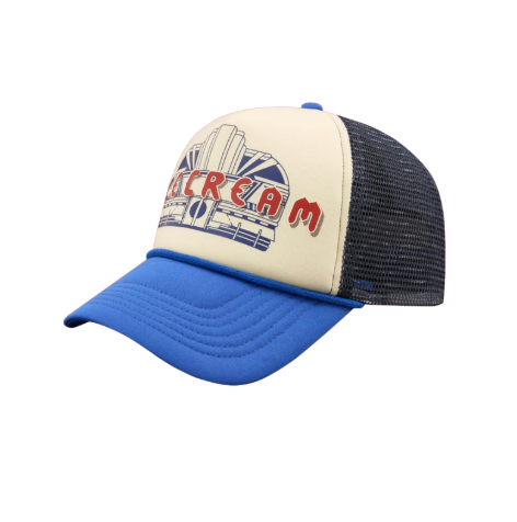 ICECREAM DINER TRUCKER CAP ECRU/BLUE - Ice Cream