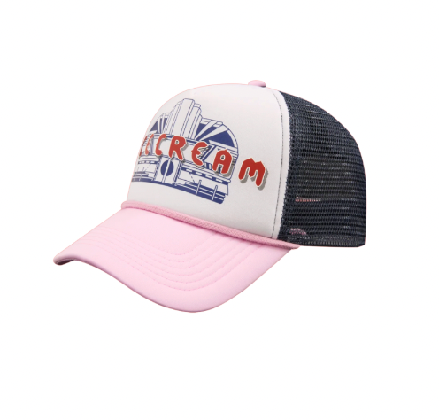ICECREAM DINER TRUCKER CAP WHITE/PINK - Ice Cream