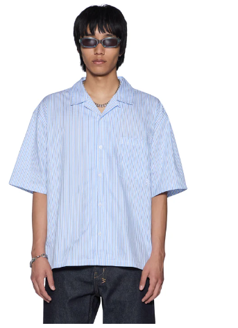 MEN - JERSEY ICE STRIPPED BLUE - Ksubi