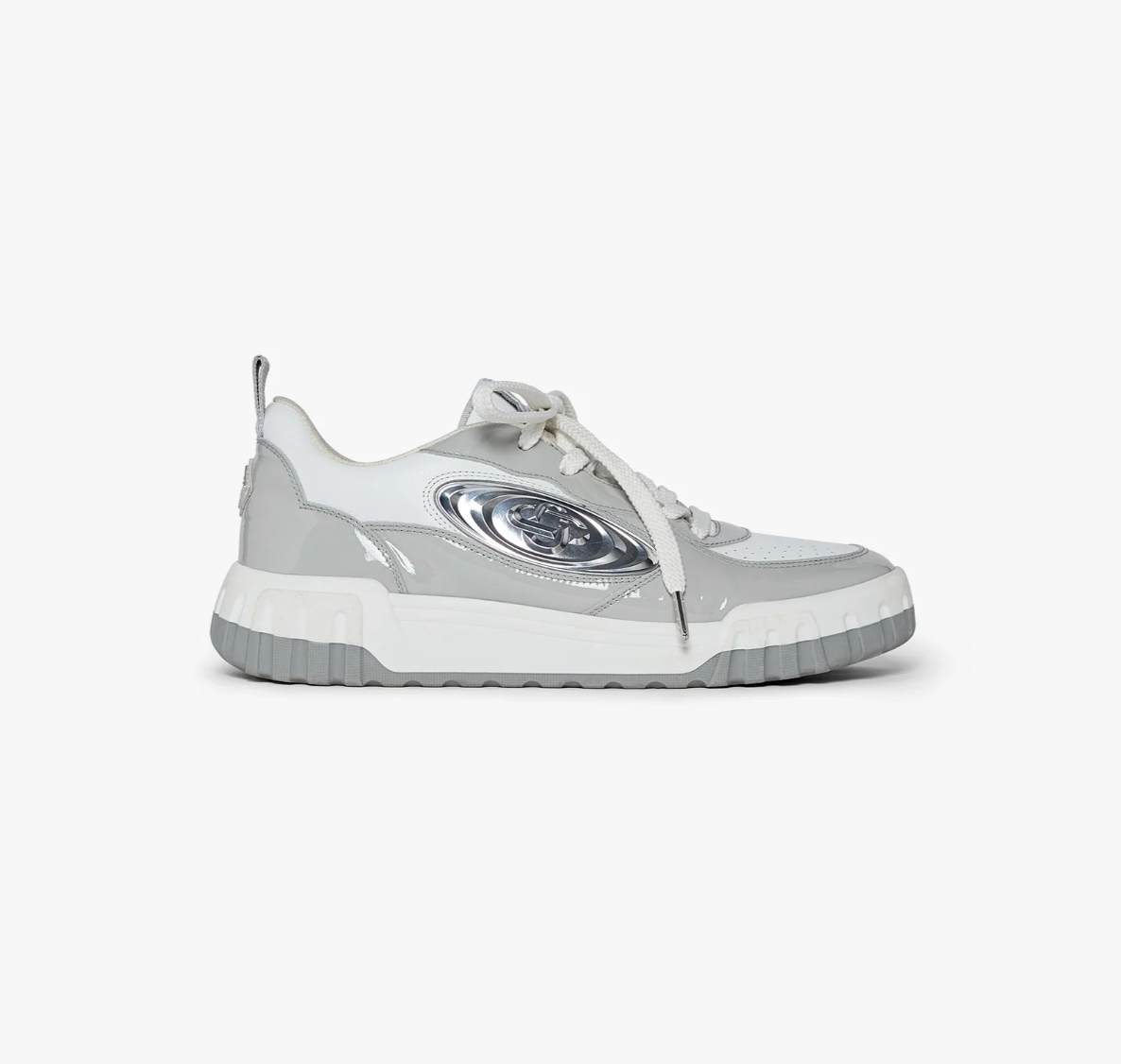 SHOE - Men's Court Silver Sneakers - Casa Blanca