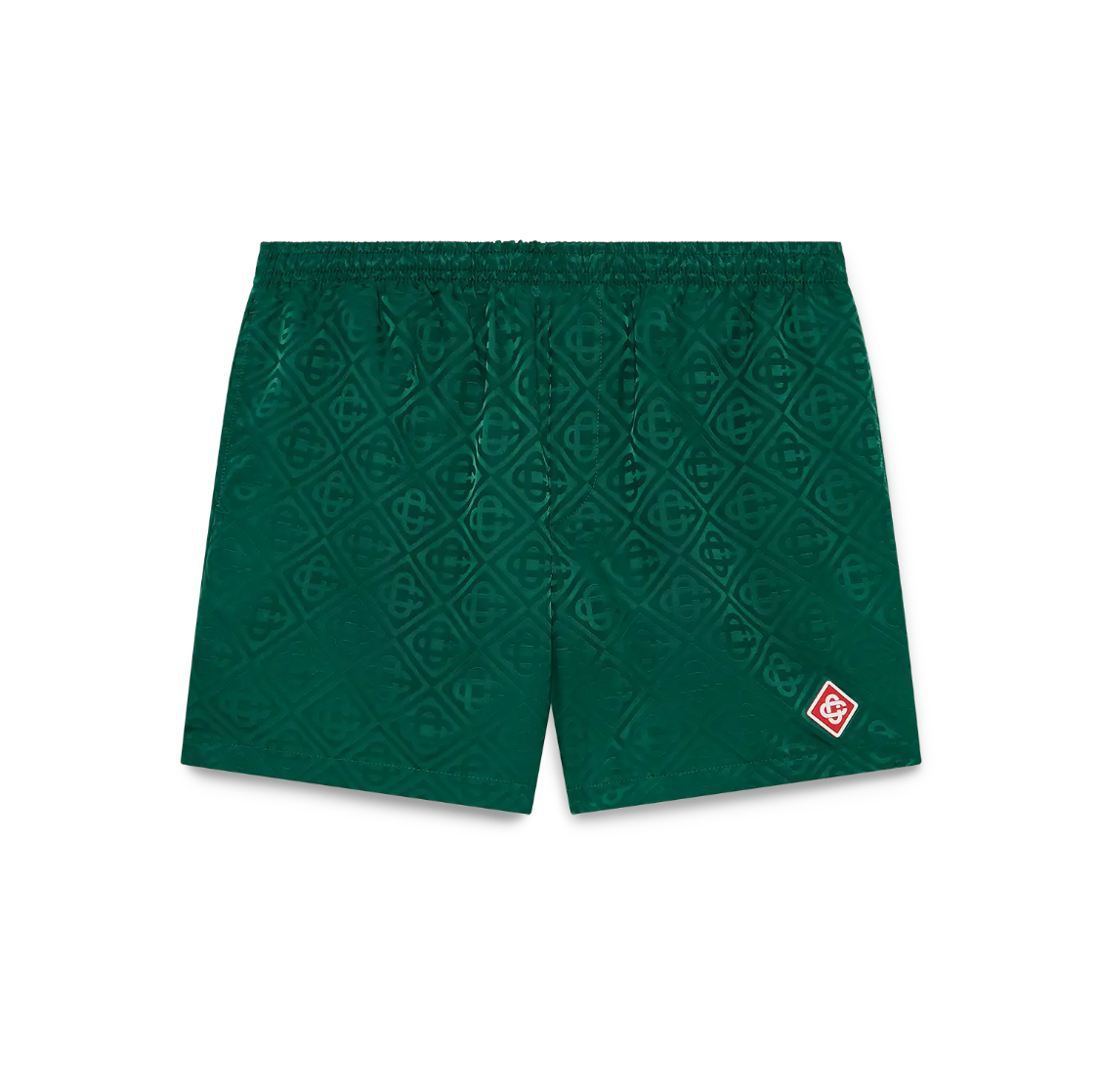 MEN - Monogram Jacquard Swim Shorts Green - Casa Blanca