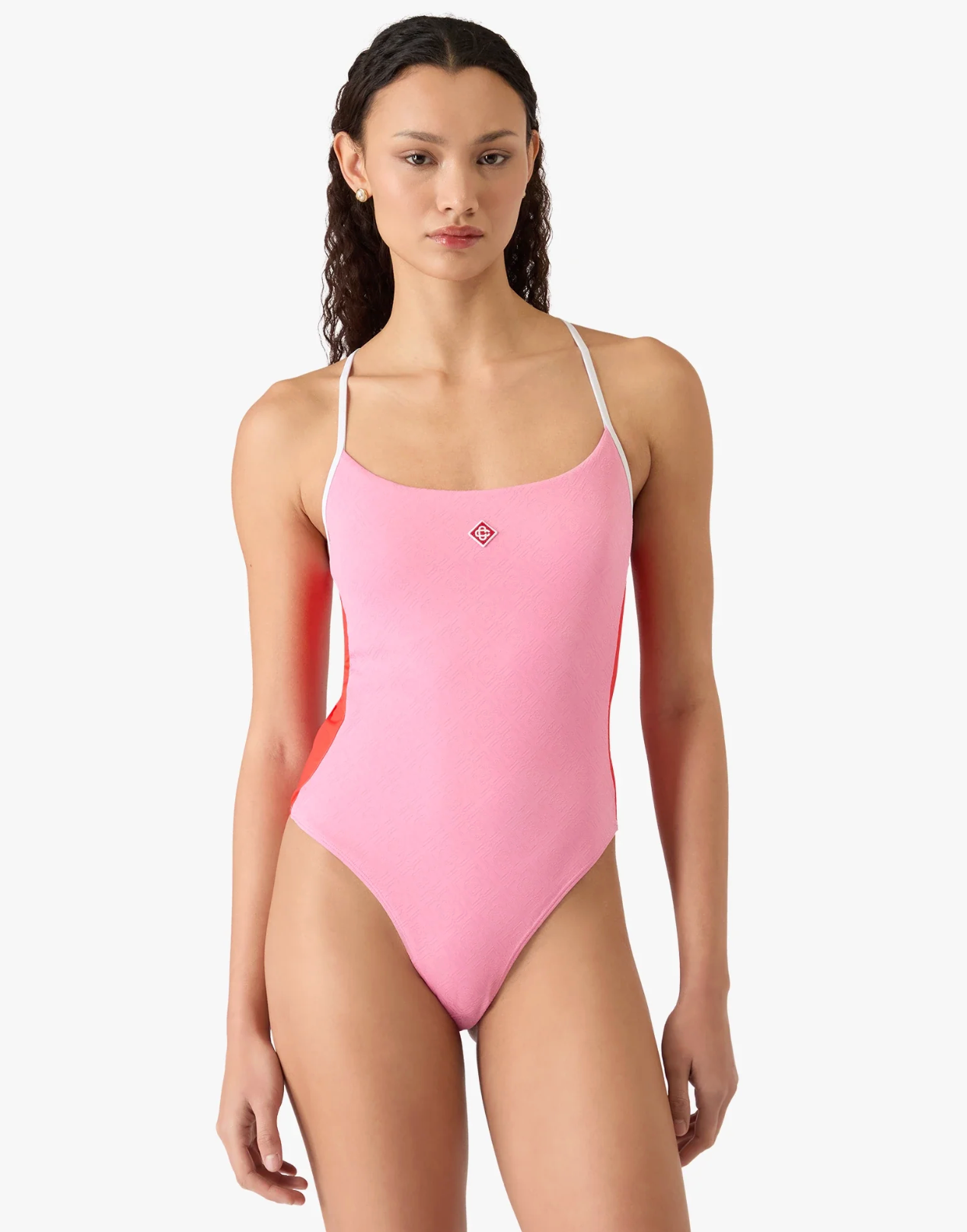 WOMEN - Pink Monogram Swimsuit - Casa Blanca