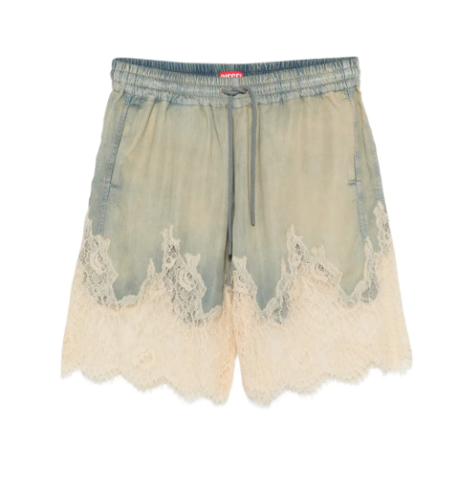 WOMEN - DE-MALKIA LACE SHORT - DIESEL