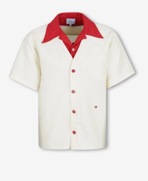 MEN - CONTRAST BOWLING SHIRT - RHUDE