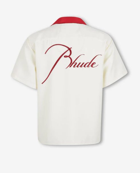 MEN - CONTRAST BOWLING SHIRT - RHUDE