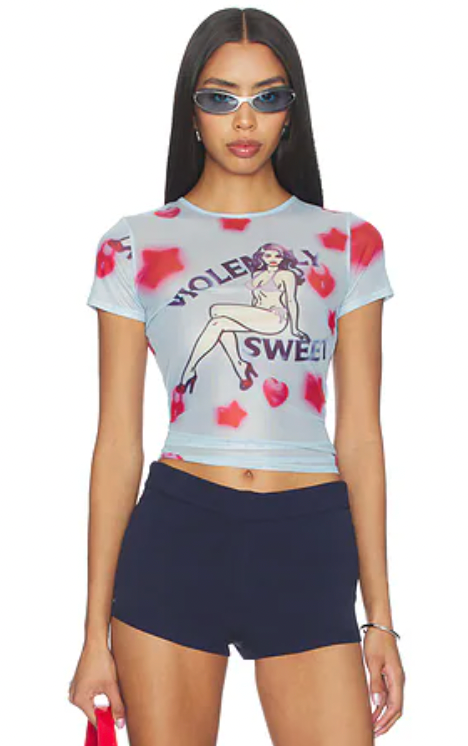 WOMEN - VIOLENTLY MINI TEE - MIAOU