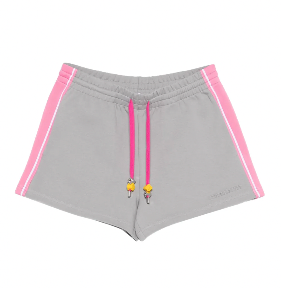 WOMEN - PUNTO JOGGING SHORTS Grey/Pink - Casa Blanca
