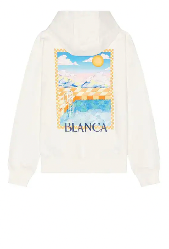 KIDS - SURREAL POOL PRINTED HOODIE- Casa Blanca