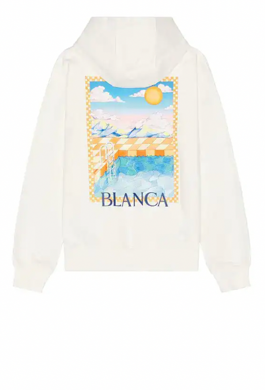 KIDS - SURREAL POOL PRINTED HOODIE- Casa Blanca