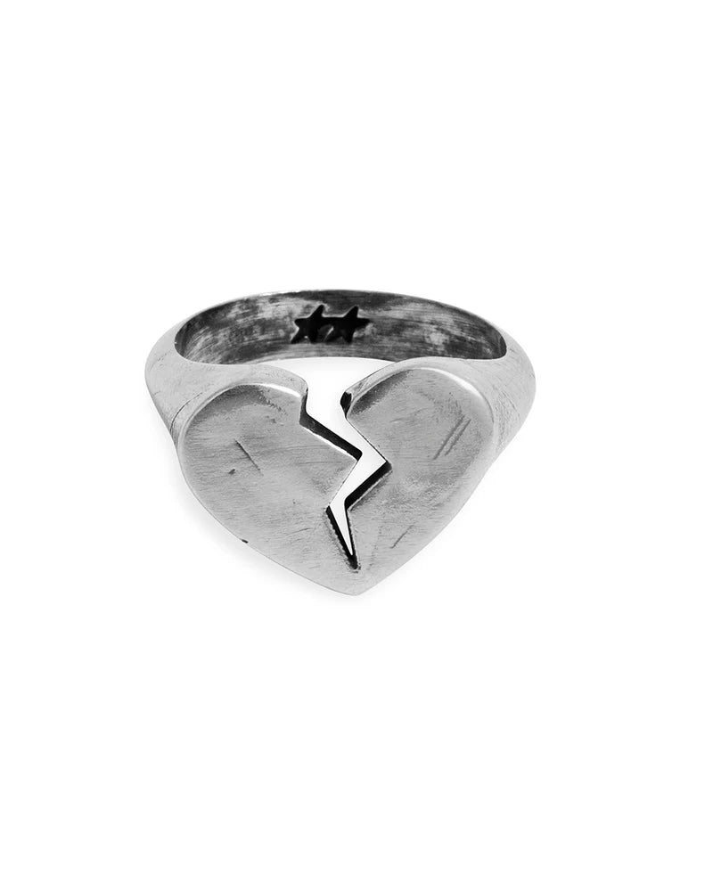 RING BROKEN HEART SILVER - TwoJeys