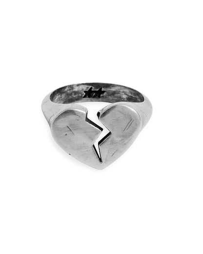 RING BROKEN HEART SILVER - TwoJeys