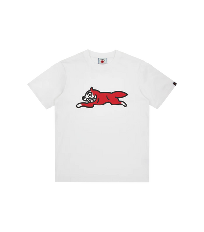 MEN - RUNNING DOG T-SHIRT WHITE/RED - Ice Cream