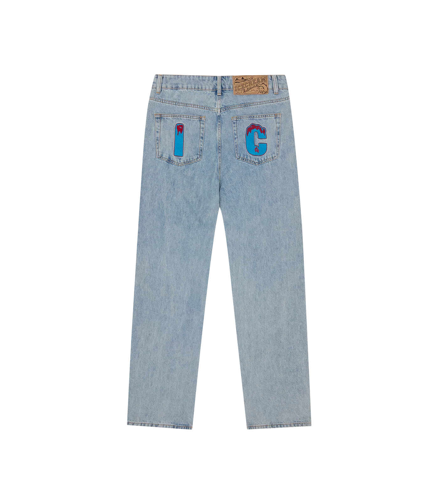 MEN - CRYSTAL RUNNING DOG DENIM PANT LIGHT WASH BLUE - Ice Cream