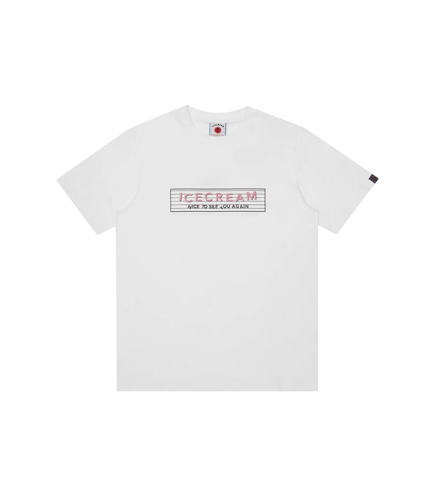 MEN - T-SHIRT NICE TO SEE U AGAIN WHITE - Ice Cream
