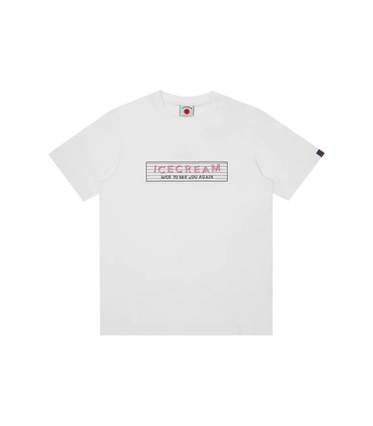 MEN - T-SHIRT NICE TO SEE U AGAIN WHITE - Ice Cream