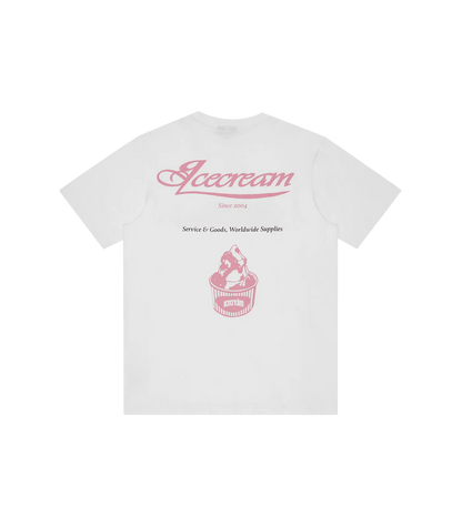 MEN - T-SHIRT NICE TO SEE U AGAIN WHITE - Ice Cream
