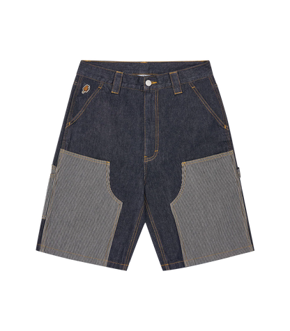 MEN - DENIM SHORTS HICKORY PANEL CARPENTER - Ice Cream