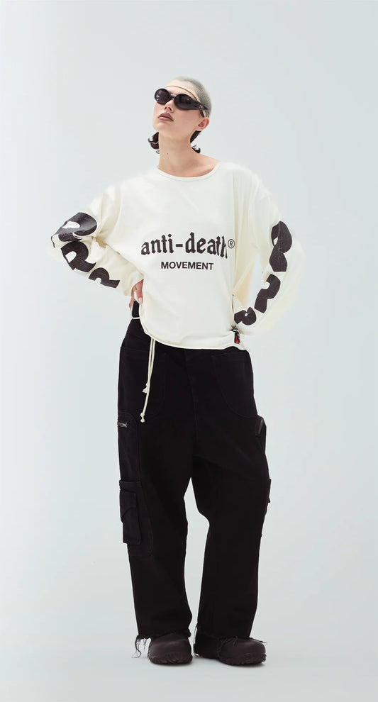 Anti Death Enemy Long Sleeve White - RRR