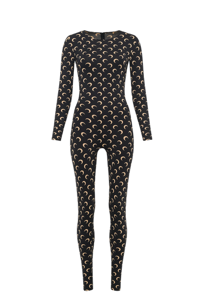 WOMEN - CATSUIT PRINTED JERSEY BLACK MOON - Marine Serre